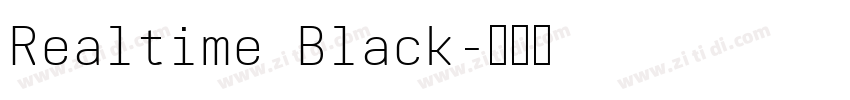 Realtime Black字体转换